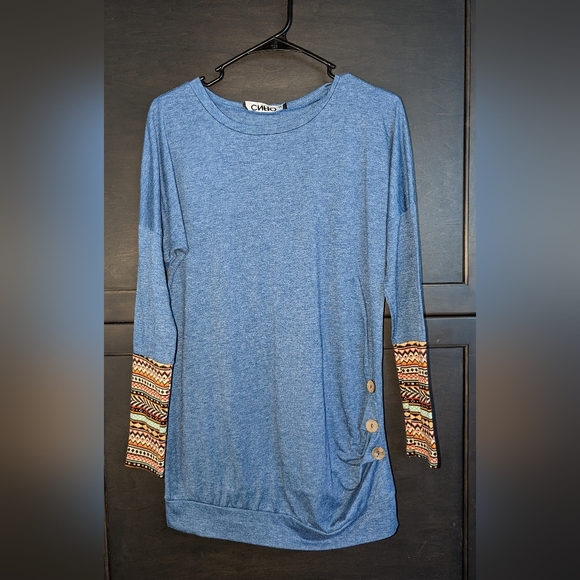 CNFIO Tops - CNFIO L/S Tunic Size M